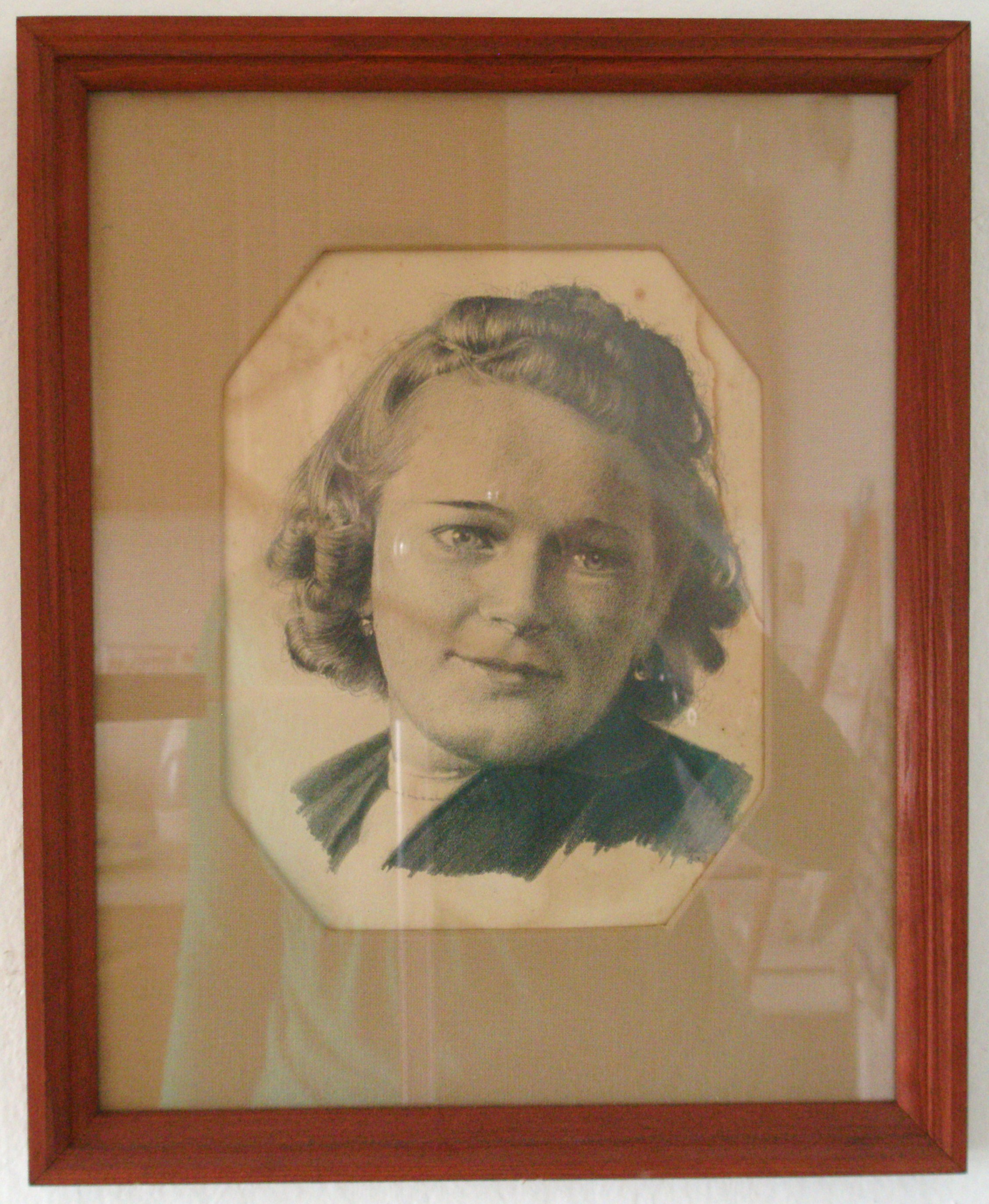 Portrét mé maminky, který maloval můj otec